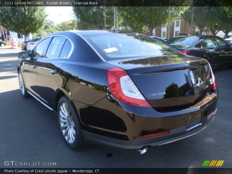 Kodiak Brown / Charcoal Black 2013 Lincoln MKS AWD