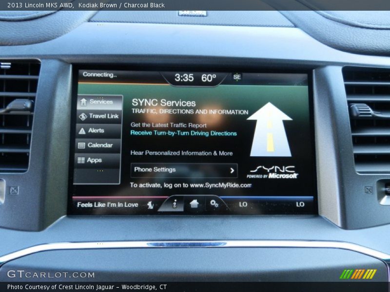 Kodiak Brown / Charcoal Black 2013 Lincoln MKS AWD
