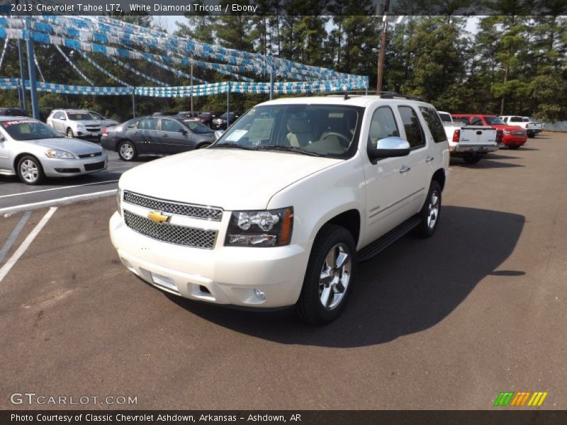 White Diamond Tricoat / Ebony 2013 Chevrolet Tahoe LTZ