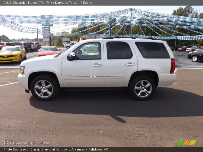 White Diamond Tricoat / Ebony 2013 Chevrolet Tahoe LTZ