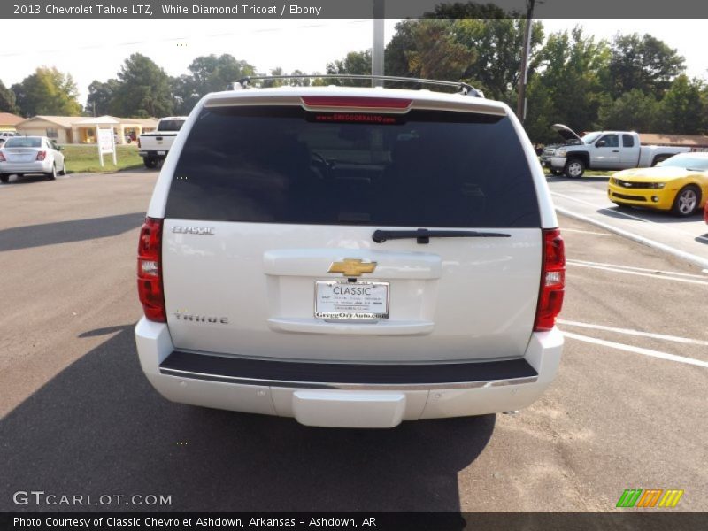 White Diamond Tricoat / Ebony 2013 Chevrolet Tahoe LTZ