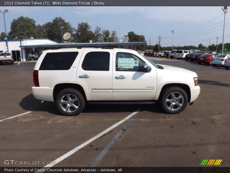 White Diamond Tricoat / Ebony 2013 Chevrolet Tahoe LTZ