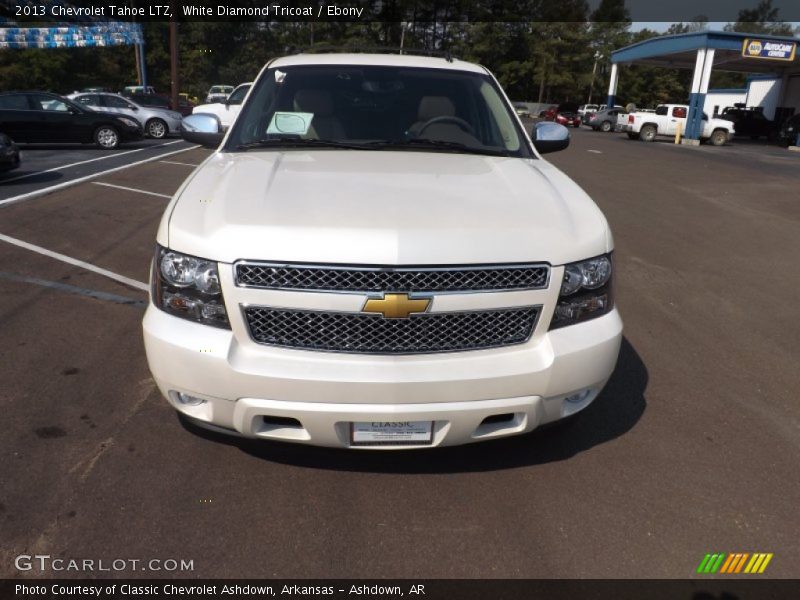 White Diamond Tricoat / Ebony 2013 Chevrolet Tahoe LTZ