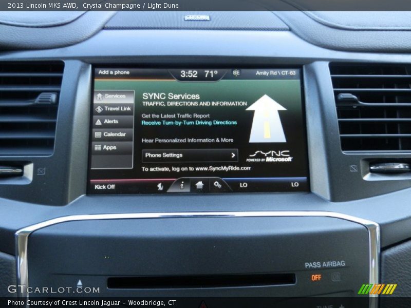 Crystal Champagne / Light Dune 2013 Lincoln MKS AWD