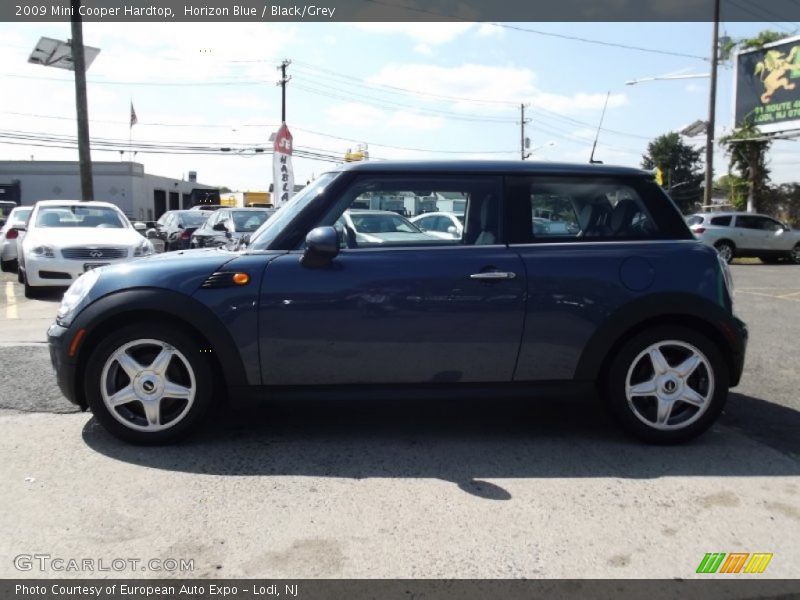 Horizon Blue / Black/Grey 2009 Mini Cooper Hardtop