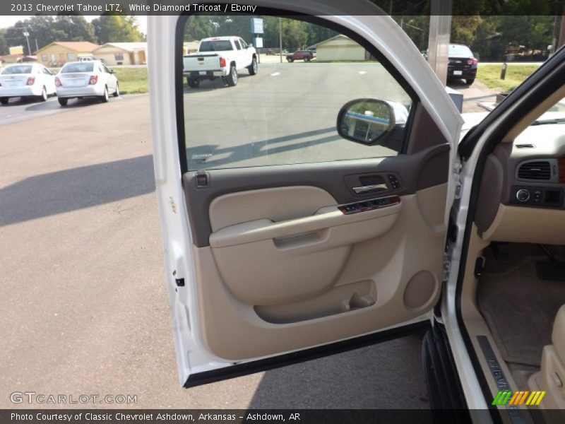 White Diamond Tricoat / Ebony 2013 Chevrolet Tahoe LTZ