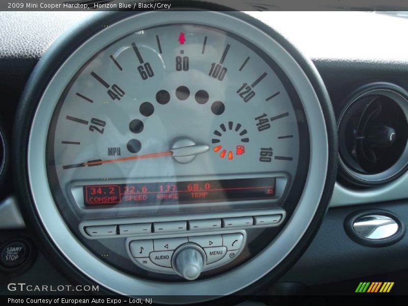 Horizon Blue / Black/Grey 2009 Mini Cooper Hardtop