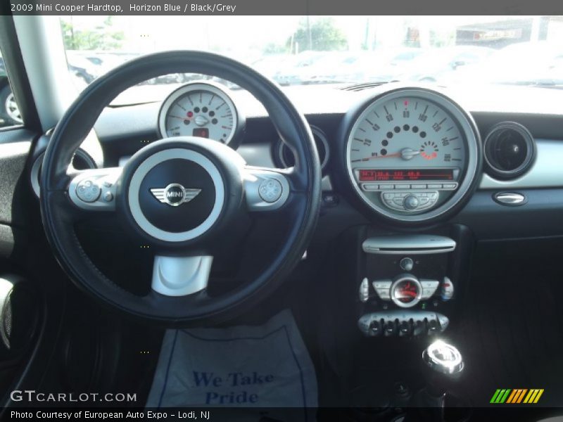 Horizon Blue / Black/Grey 2009 Mini Cooper Hardtop