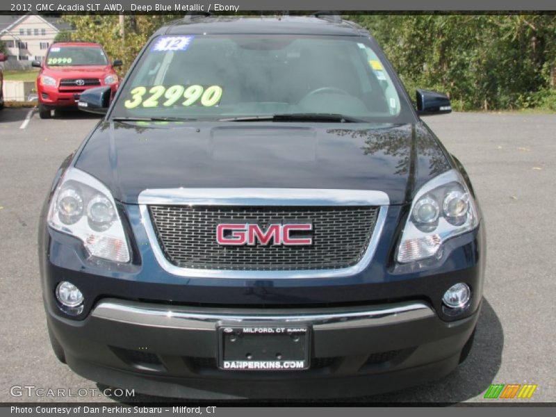 Deep Blue Metallic / Ebony 2012 GMC Acadia SLT AWD