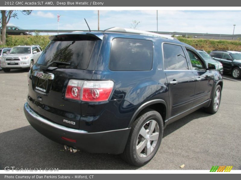 Deep Blue Metallic / Ebony 2012 GMC Acadia SLT AWD