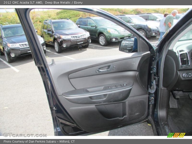 Deep Blue Metallic / Ebony 2012 GMC Acadia SLT AWD