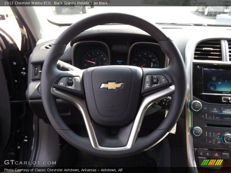 Black Granite Metallic / Jet Black 2013 Chevrolet Malibu ECO