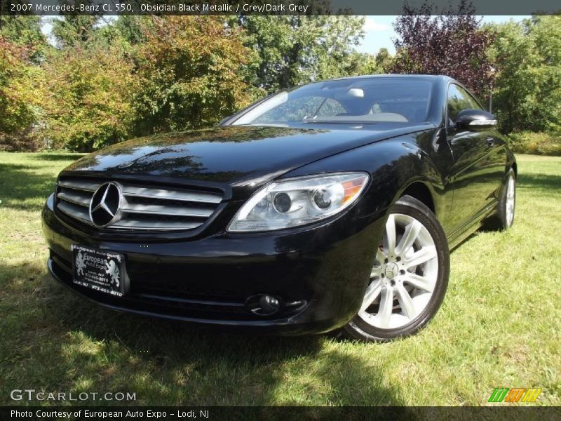 Obsidian Black Metallic / Grey/Dark Grey 2007 Mercedes-Benz CL 550