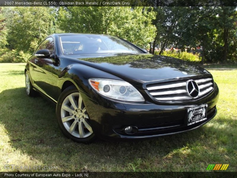 Obsidian Black Metallic / Grey/Dark Grey 2007 Mercedes-Benz CL 550