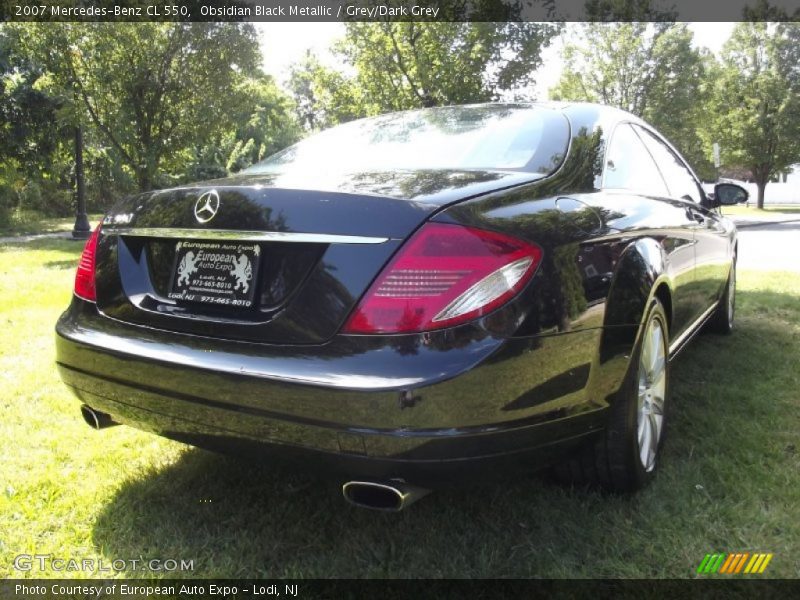 Obsidian Black Metallic / Grey/Dark Grey 2007 Mercedes-Benz CL 550