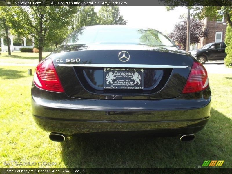 Obsidian Black Metallic / Grey/Dark Grey 2007 Mercedes-Benz CL 550