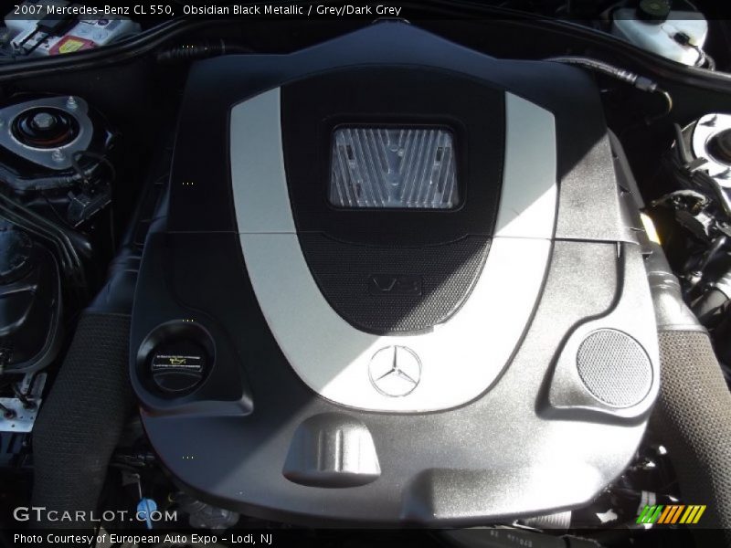 Obsidian Black Metallic / Grey/Dark Grey 2007 Mercedes-Benz CL 550