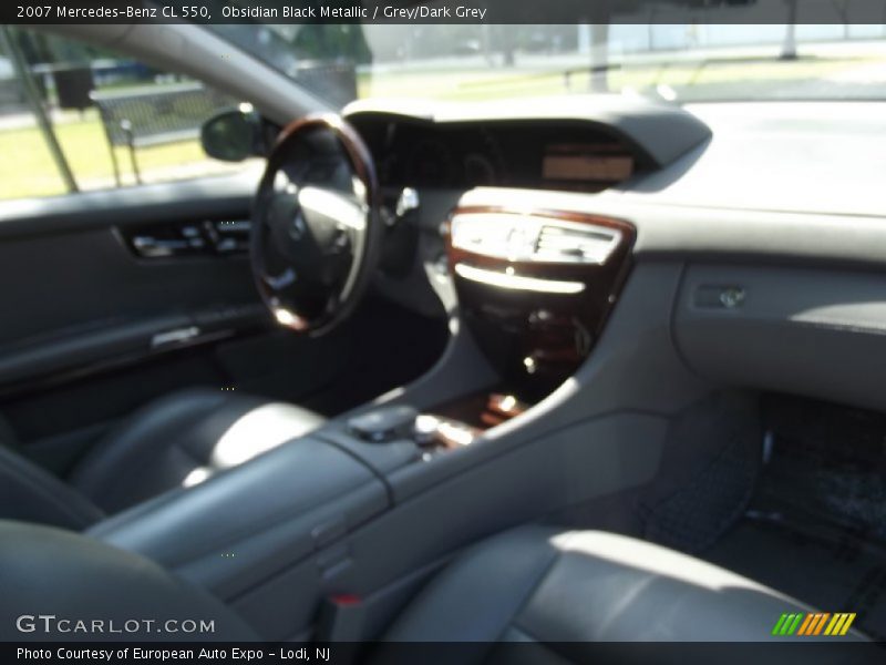 Obsidian Black Metallic / Grey/Dark Grey 2007 Mercedes-Benz CL 550