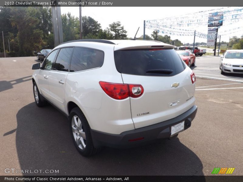 White Diamond Tricoat / Ebony 2012 Chevrolet Traverse LT