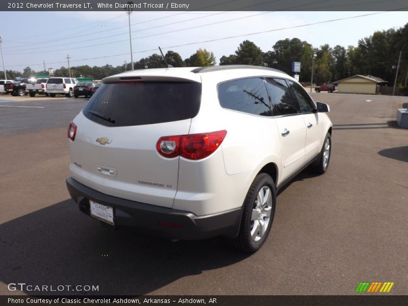 White Diamond Tricoat / Ebony 2012 Chevrolet Traverse LT