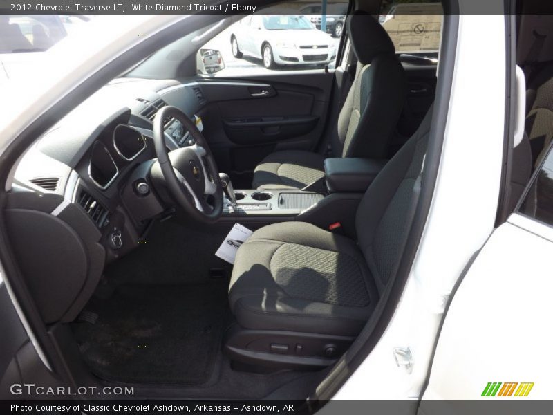 White Diamond Tricoat / Ebony 2012 Chevrolet Traverse LT