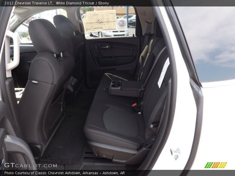 White Diamond Tricoat / Ebony 2012 Chevrolet Traverse LT