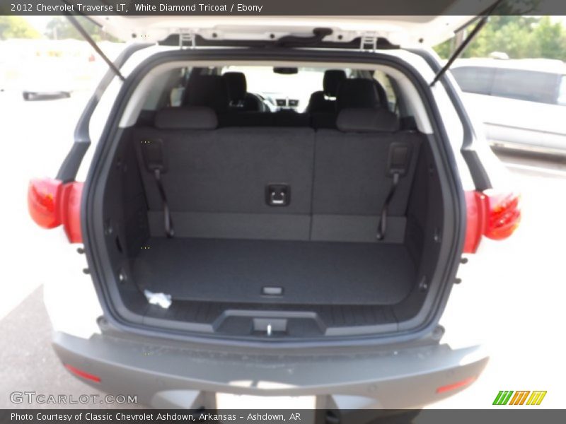 White Diamond Tricoat / Ebony 2012 Chevrolet Traverse LT