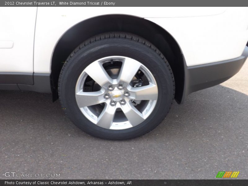 White Diamond Tricoat / Ebony 2012 Chevrolet Traverse LT
