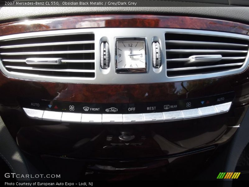 Obsidian Black Metallic / Grey/Dark Grey 2007 Mercedes-Benz CL 550
