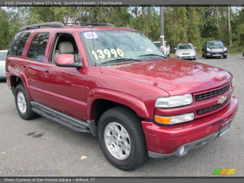Sport Red Metallic / Tan/Neutral 2005 Chevrolet Tahoe Z71 4x4