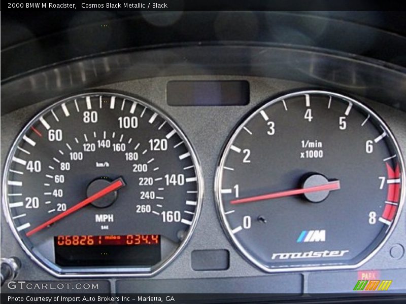 Cosmos Black Metallic / Black 2000 BMW M Roadster