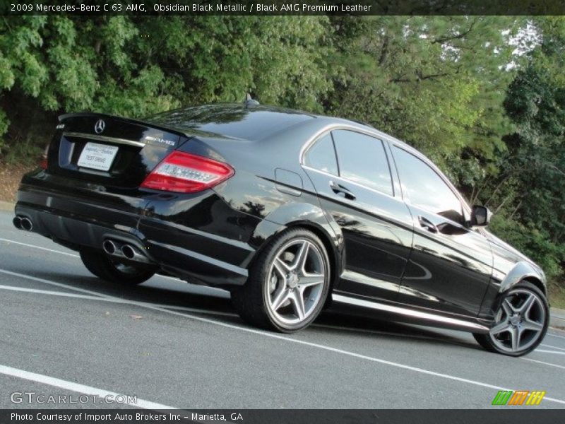 Obsidian Black Metallic / Black AMG Premium Leather 2009 Mercedes-Benz C 63 AMG