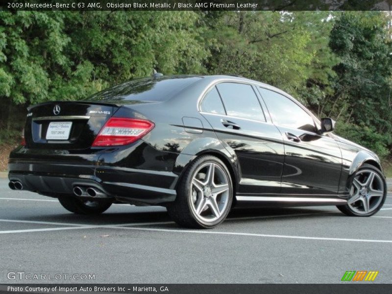 Obsidian Black Metallic / Black AMG Premium Leather 2009 Mercedes-Benz C 63 AMG