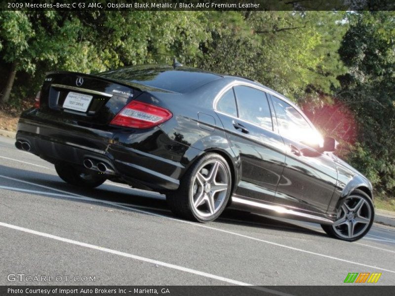 Obsidian Black Metallic / Black AMG Premium Leather 2009 Mercedes-Benz C 63 AMG
