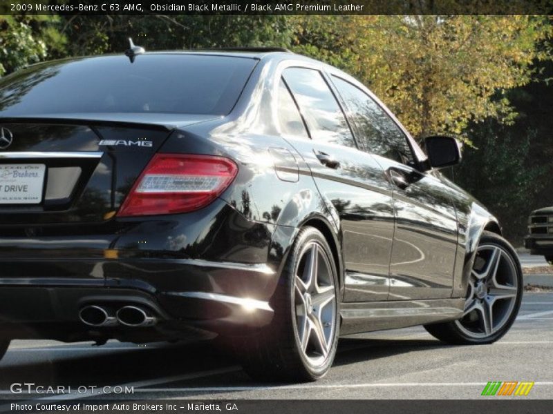 Obsidian Black Metallic / Black AMG Premium Leather 2009 Mercedes-Benz C 63 AMG