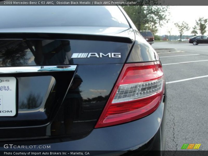 Obsidian Black Metallic / Black AMG Premium Leather 2009 Mercedes-Benz C 63 AMG