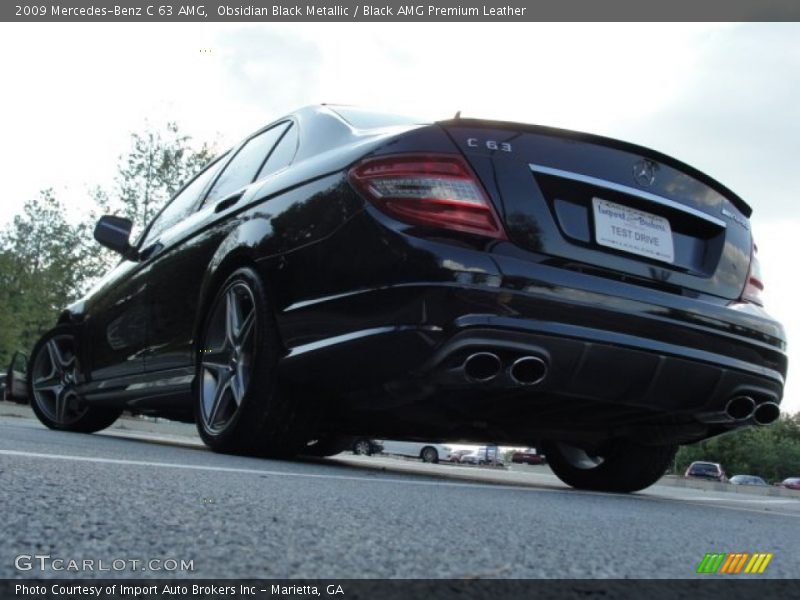 Obsidian Black Metallic / Black AMG Premium Leather 2009 Mercedes-Benz C 63 AMG