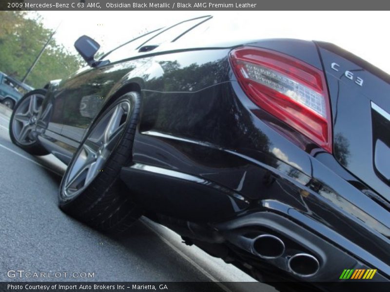 Obsidian Black Metallic / Black AMG Premium Leather 2009 Mercedes-Benz C 63 AMG