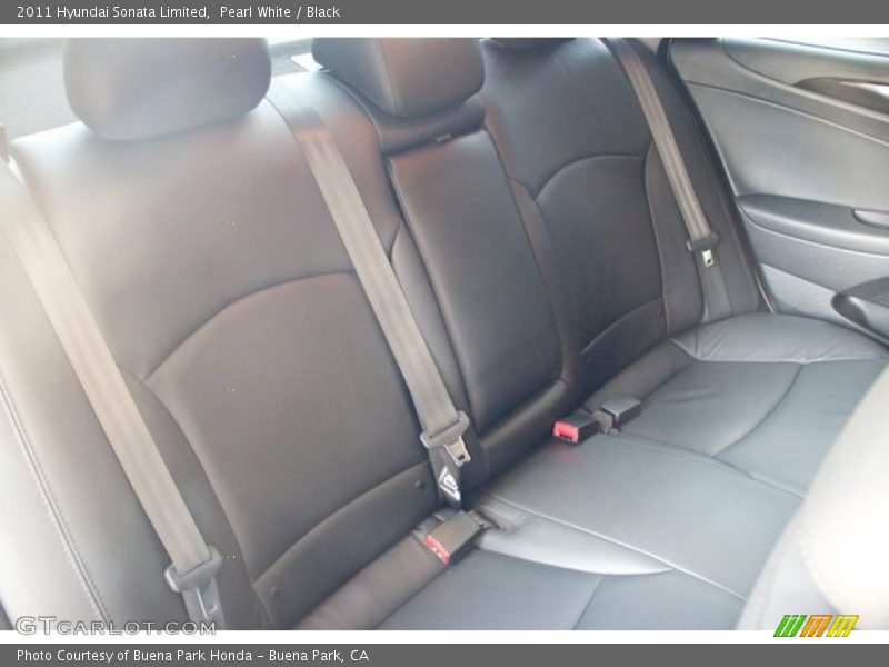 Pearl White / Black 2011 Hyundai Sonata Limited