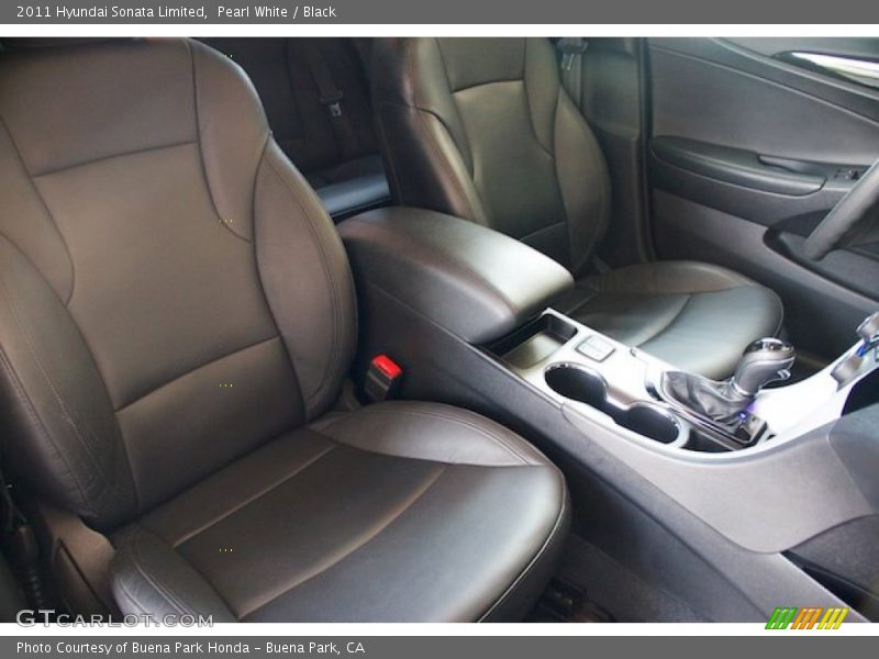 Pearl White / Black 2011 Hyundai Sonata Limited