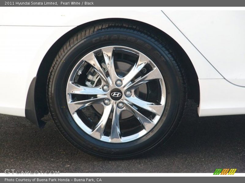 Pearl White / Black 2011 Hyundai Sonata Limited