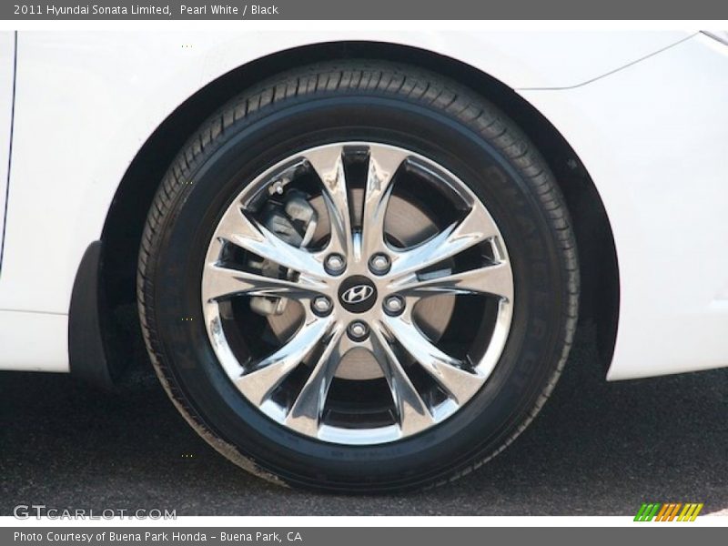 Pearl White / Black 2011 Hyundai Sonata Limited