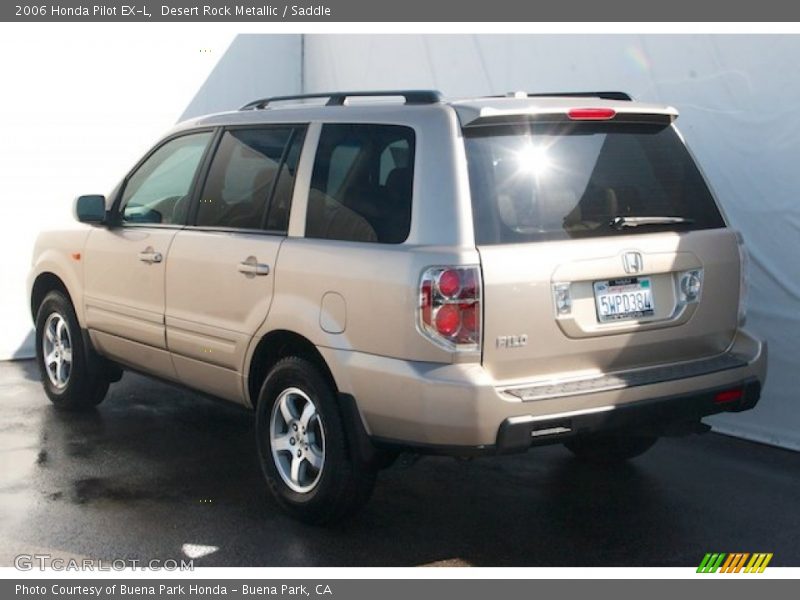 Desert Rock Metallic / Saddle 2006 Honda Pilot EX-L