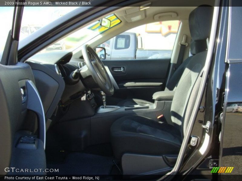 Wicked Black / Black 2009 Nissan Rogue S AWD