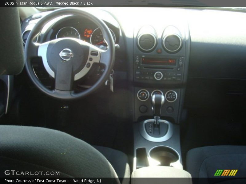 Wicked Black / Black 2009 Nissan Rogue S AWD
