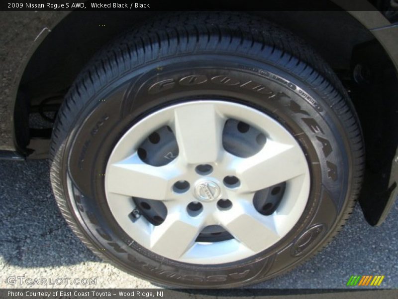 Wicked Black / Black 2009 Nissan Rogue S AWD