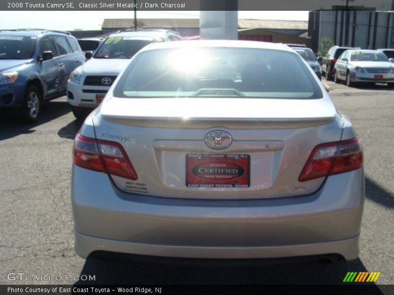 Classic Silver Metallic / Dark Charcoal 2008 Toyota Camry SE