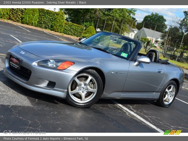 Sebring Silver Metallic / Black 2003 Honda S2000 Roadster