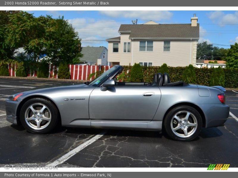 Sebring Silver Metallic / Black 2003 Honda S2000 Roadster