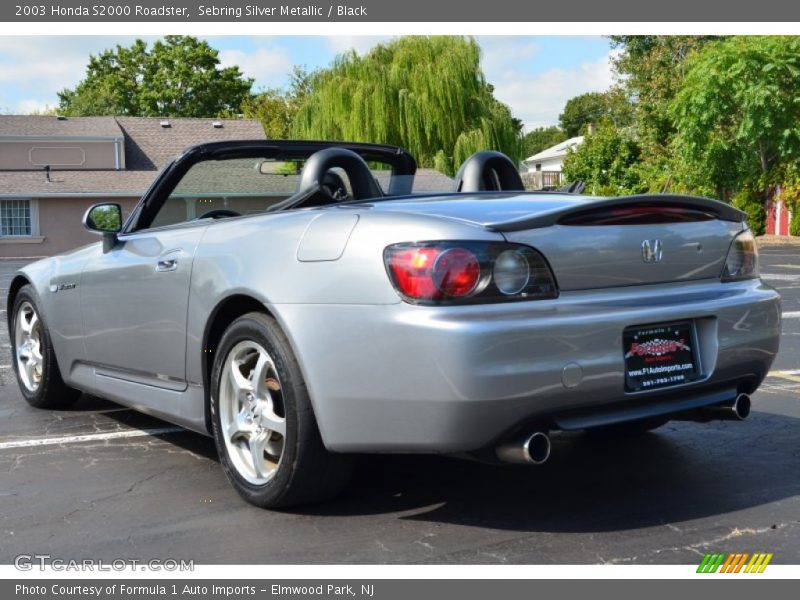 Sebring Silver Metallic / Black 2003 Honda S2000 Roadster